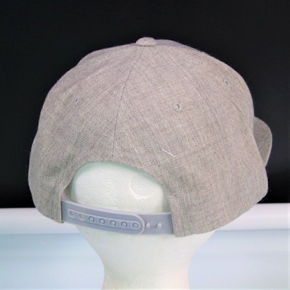 Hashtag Baseball Cap Leather Patch Snapback - Picture 3 of 7